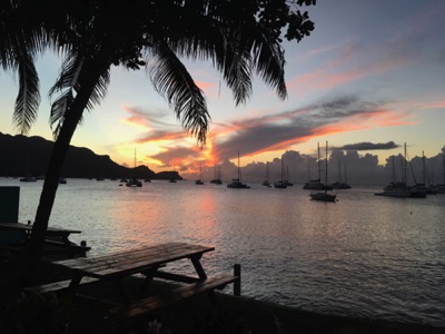 At anchor in Bequia At anchor in Bequia